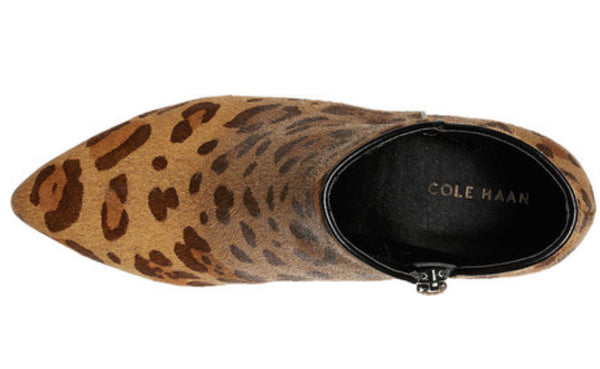 Cole Haan Elyse Ankle Leopard Bootie 6.5 B & 7B