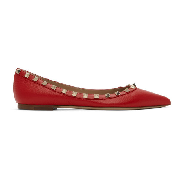 Red Valentino Rockstud Ballerina Flats 37.5