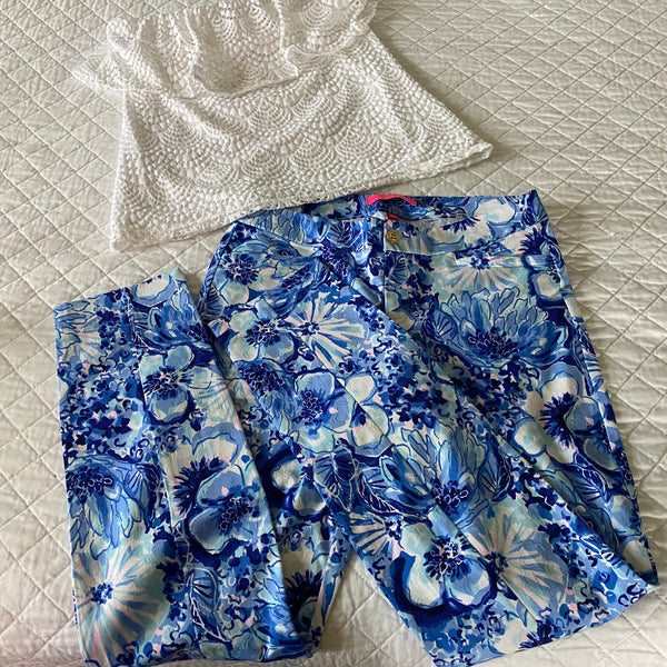 Lilly Pulitzer Size 4 Kelly Ankle pants