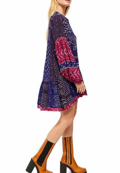 Free People Shobori Long Sleeve Dress S